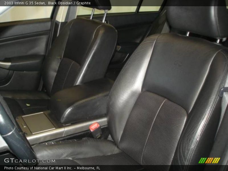 Black Obsidian / Graphite 2003 Infiniti G 35 Sedan