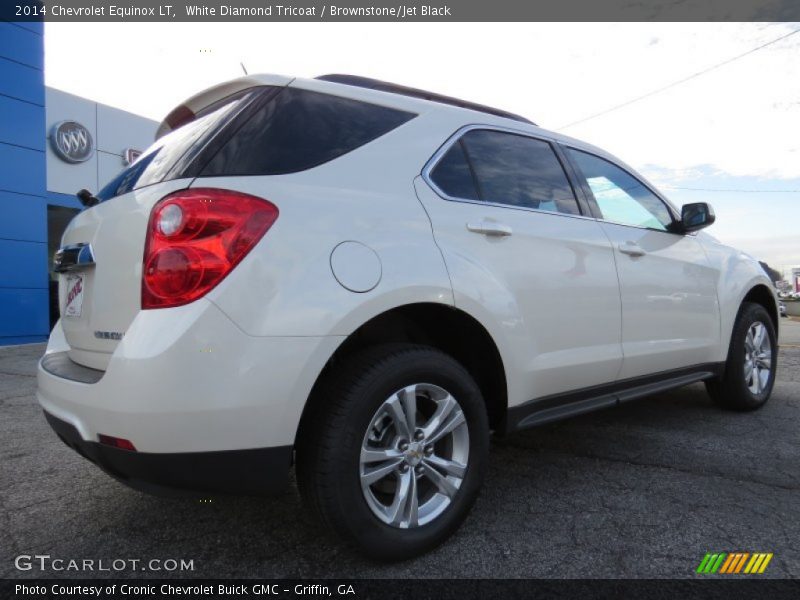 White Diamond Tricoat / Brownstone/Jet Black 2014 Chevrolet Equinox LT