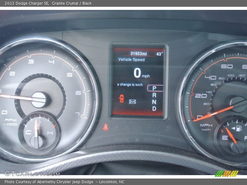 Granite Crystal / Black 2013 Dodge Charger SE