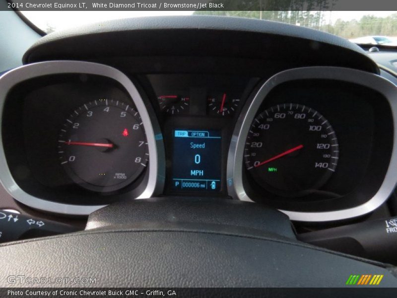White Diamond Tricoat / Brownstone/Jet Black 2014 Chevrolet Equinox LT