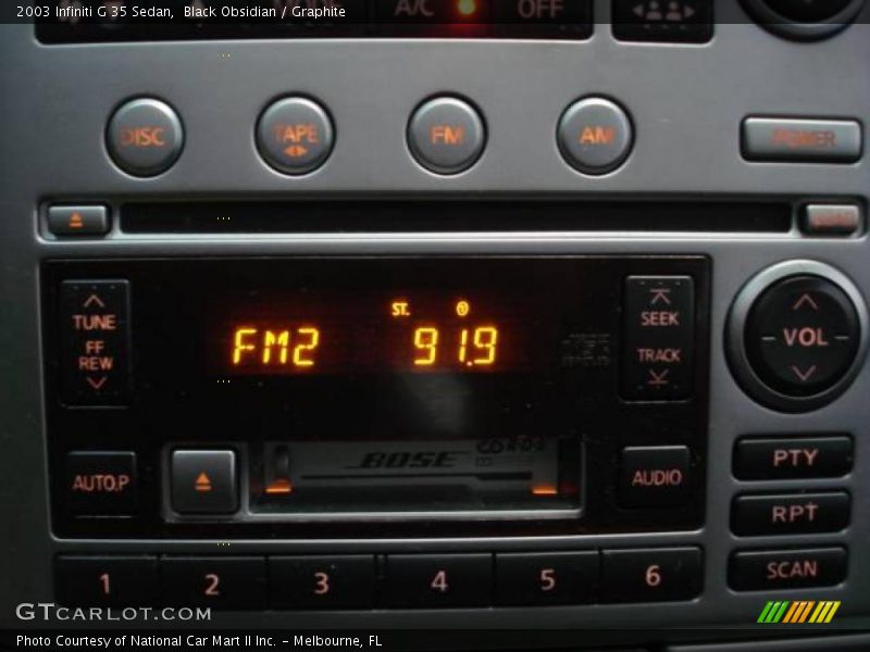 Black Obsidian / Graphite 2003 Infiniti G 35 Sedan