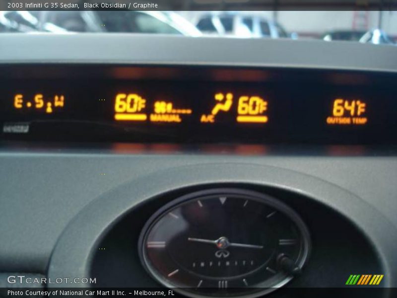 Black Obsidian / Graphite 2003 Infiniti G 35 Sedan