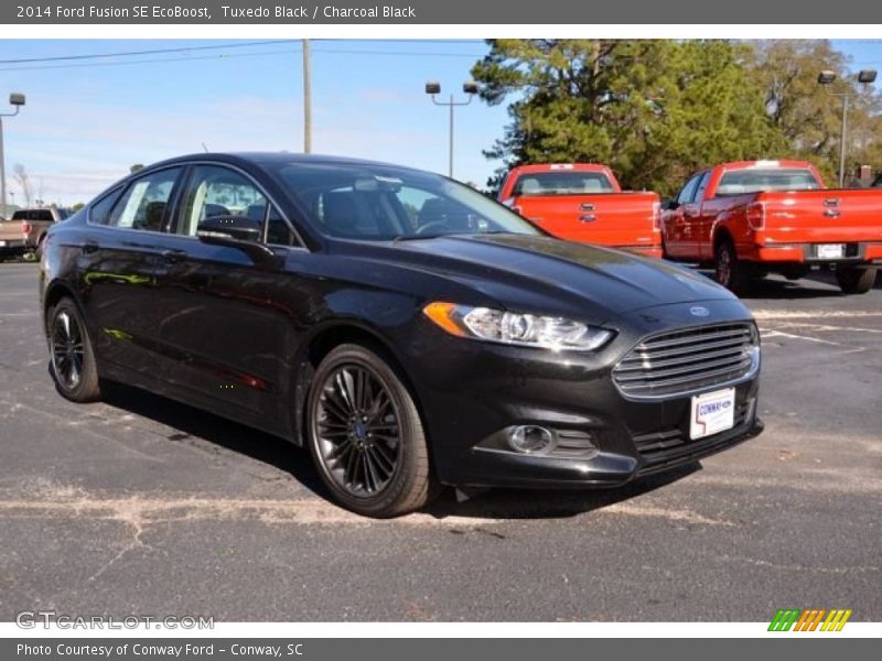 Tuxedo Black / Charcoal Black 2014 Ford Fusion SE EcoBoost