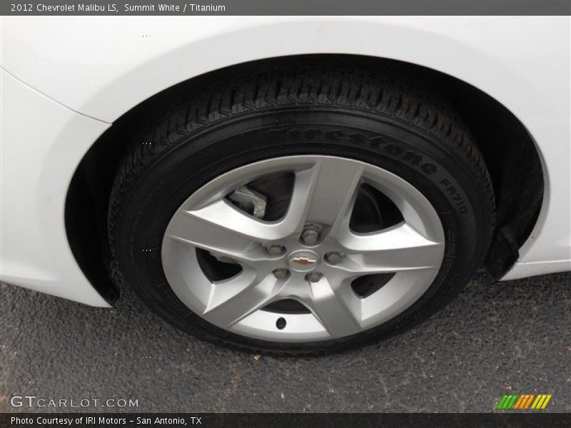 Summit White / Titanium 2012 Chevrolet Malibu LS