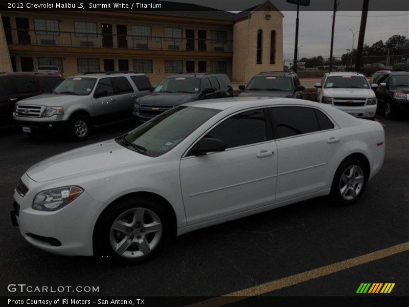 Summit White / Titanium 2012 Chevrolet Malibu LS