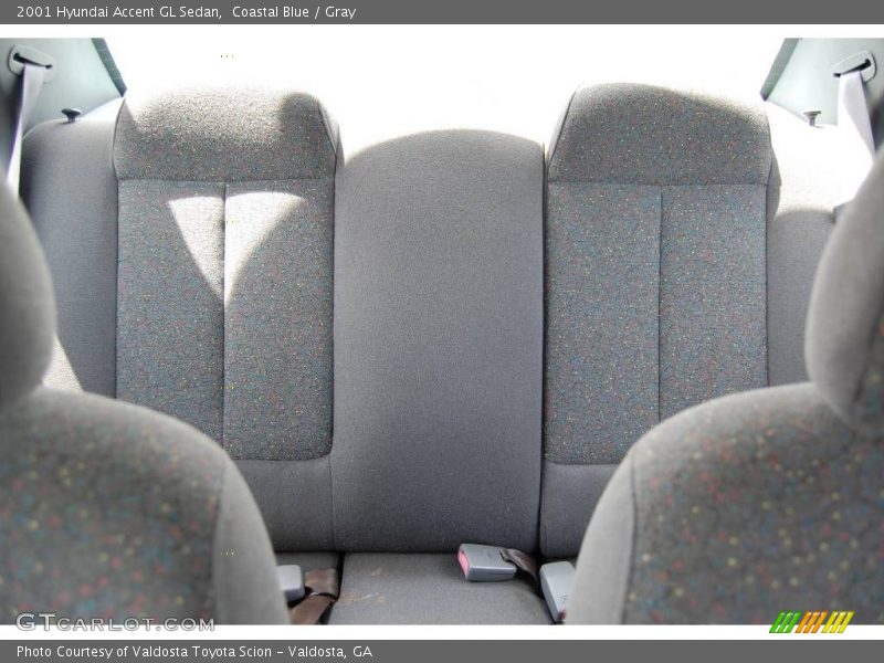 Coastal Blue / Gray 2001 Hyundai Accent GL Sedan