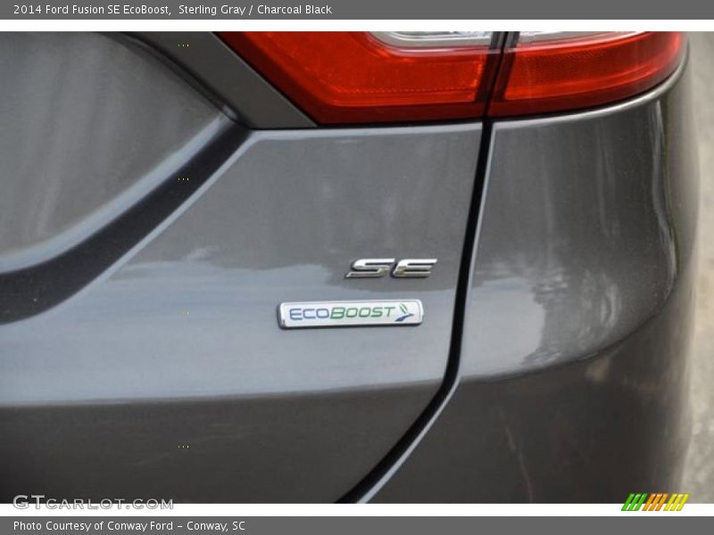 Sterling Gray / Charcoal Black 2014 Ford Fusion SE EcoBoost