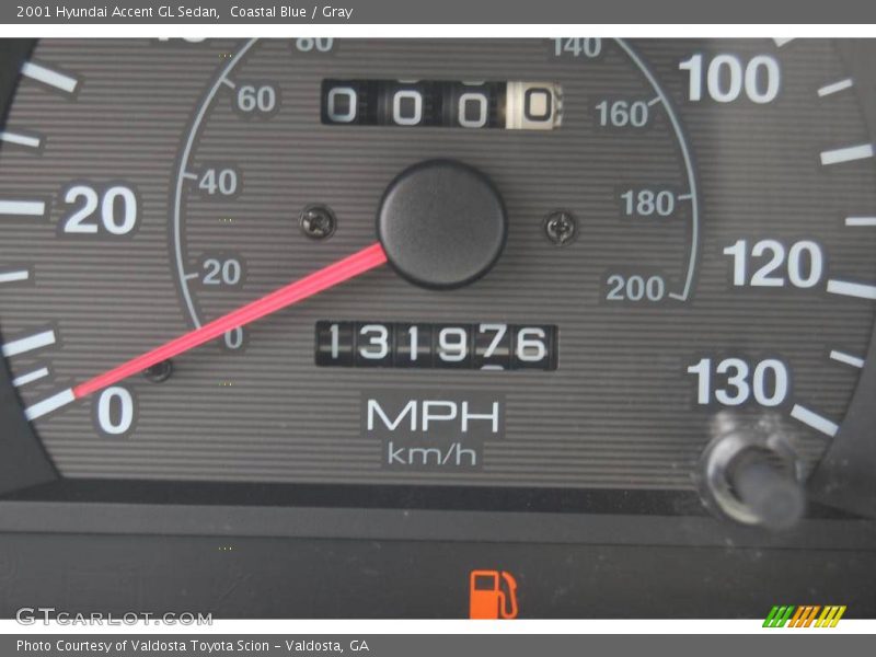 Coastal Blue / Gray 2001 Hyundai Accent GL Sedan
