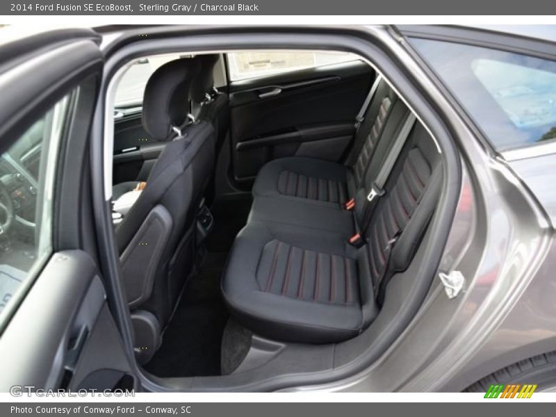 Sterling Gray / Charcoal Black 2014 Ford Fusion SE EcoBoost