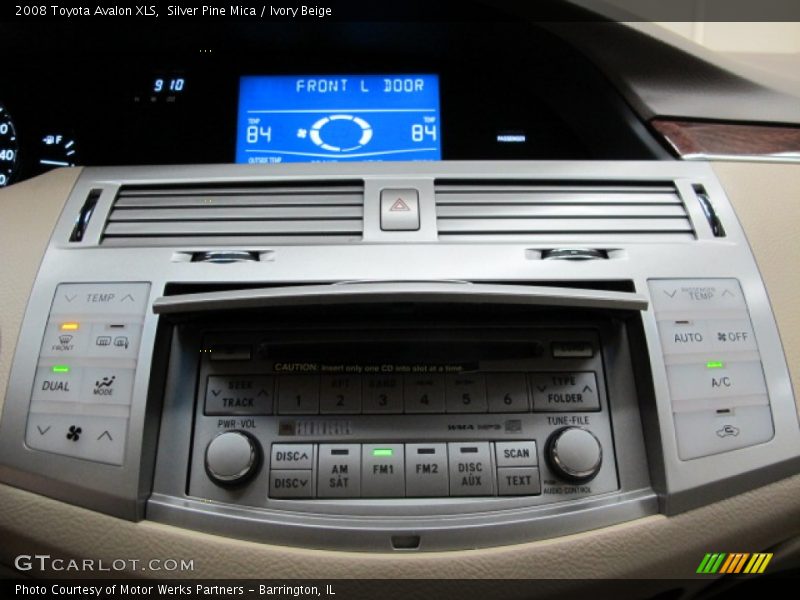 Controls of 2008 Avalon XLS