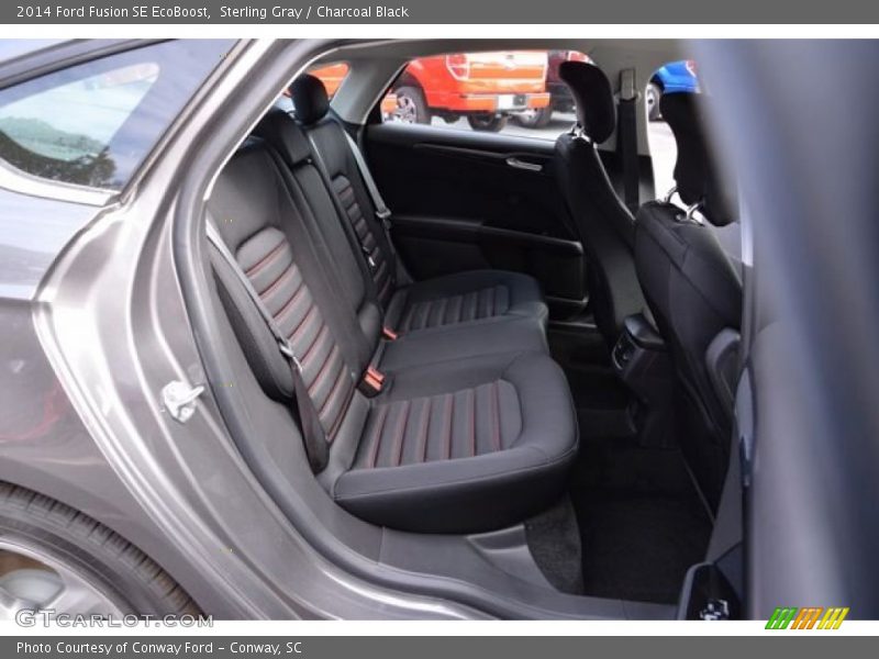Sterling Gray / Charcoal Black 2014 Ford Fusion SE EcoBoost