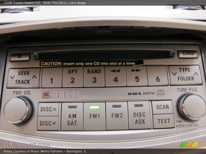 Controls of 2008 Avalon XLS