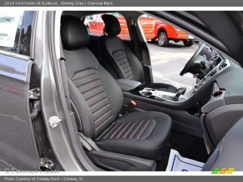 Sterling Gray / Charcoal Black 2014 Ford Fusion SE EcoBoost