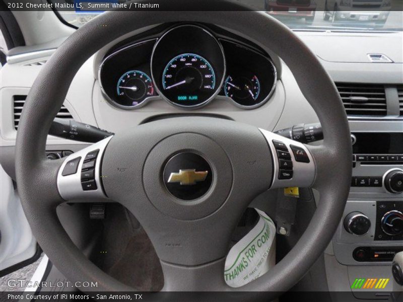 Summit White / Titanium 2012 Chevrolet Malibu LS