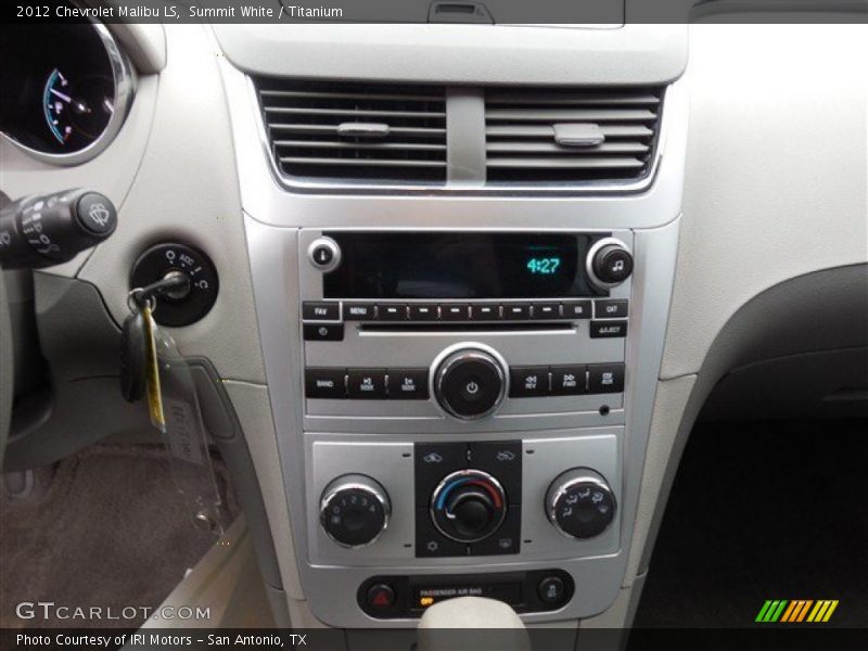 Summit White / Titanium 2012 Chevrolet Malibu LS