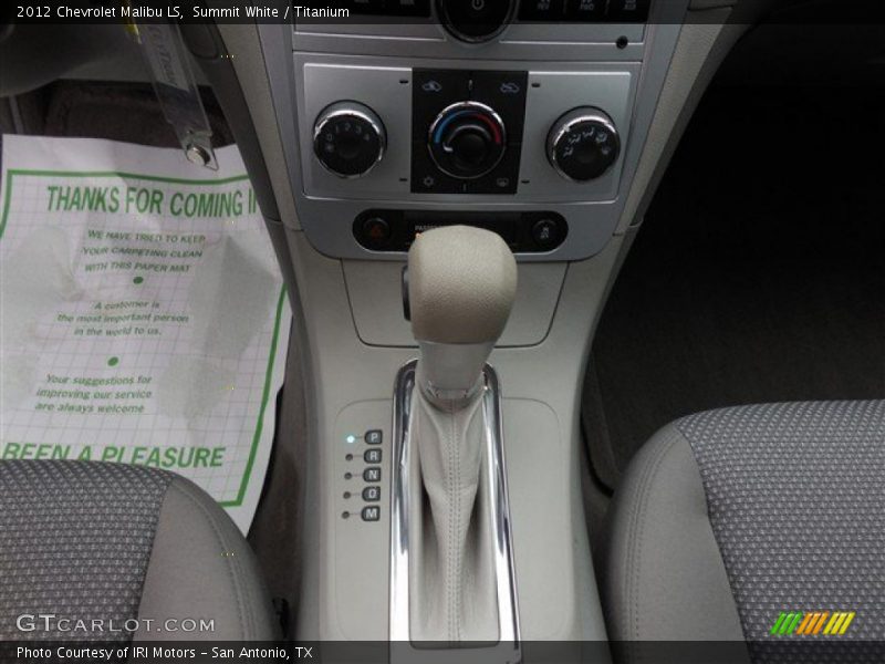 Summit White / Titanium 2012 Chevrolet Malibu LS