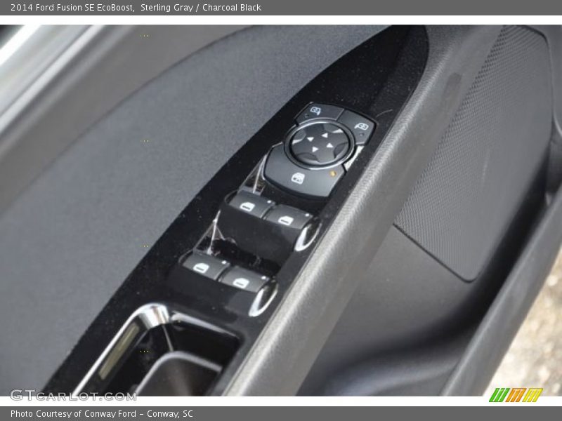 Sterling Gray / Charcoal Black 2014 Ford Fusion SE EcoBoost
