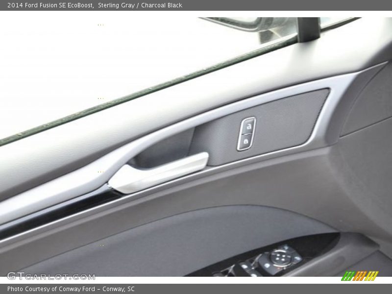Sterling Gray / Charcoal Black 2014 Ford Fusion SE EcoBoost