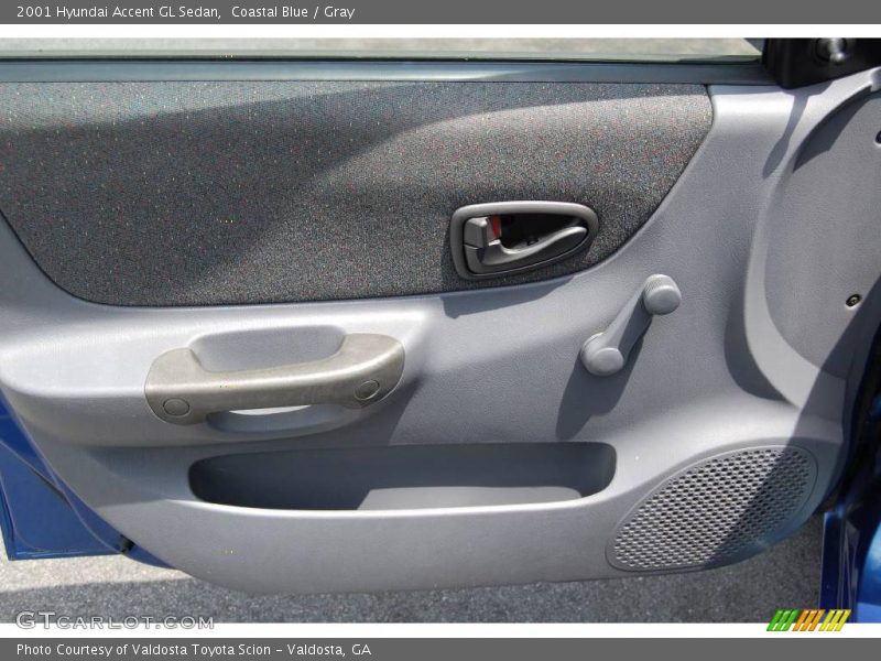 Coastal Blue / Gray 2001 Hyundai Accent GL Sedan