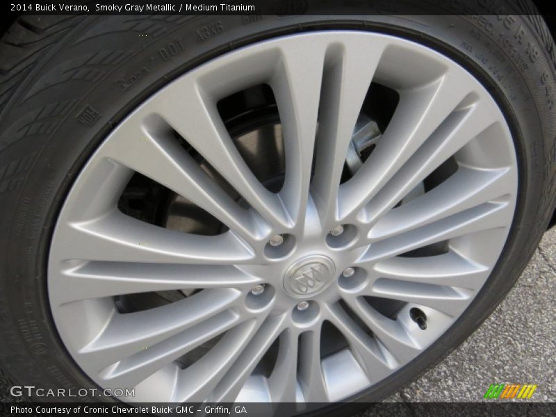 Smoky Gray Metallic / Medium Titanium 2014 Buick Verano