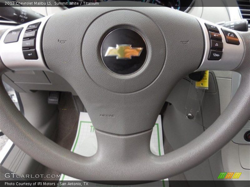 Summit White / Titanium 2012 Chevrolet Malibu LS