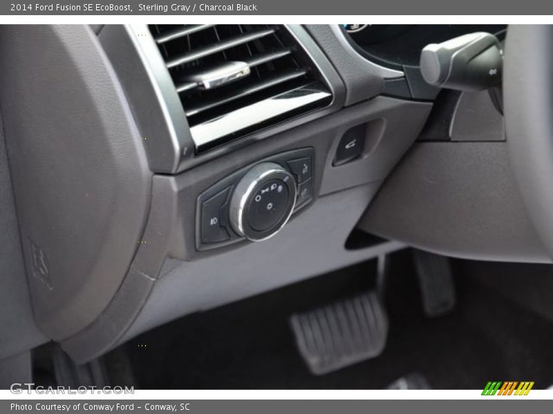 Sterling Gray / Charcoal Black 2014 Ford Fusion SE EcoBoost