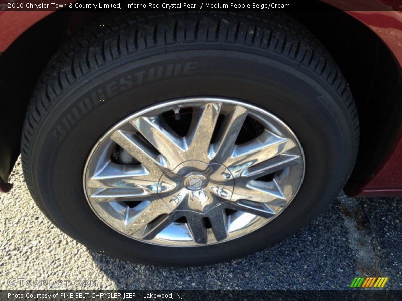 Inferno Red Crystal Pearl / Medium Pebble Beige/Cream 2010 Chrysler Town & Country Limited