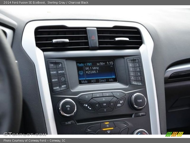 Sterling Gray / Charcoal Black 2014 Ford Fusion SE EcoBoost