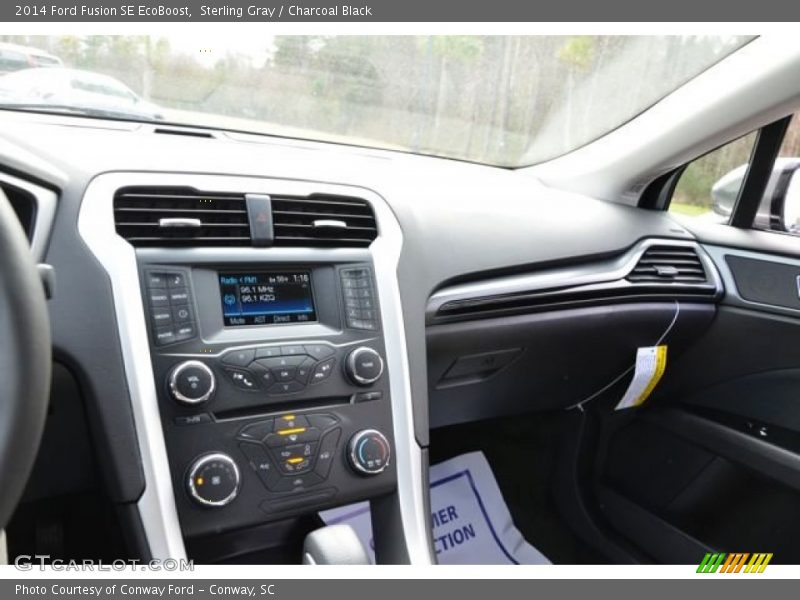 Sterling Gray / Charcoal Black 2014 Ford Fusion SE EcoBoost