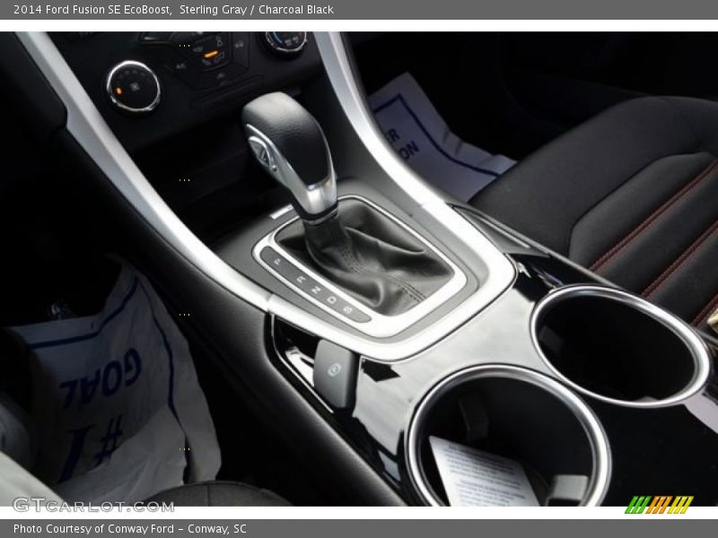 Sterling Gray / Charcoal Black 2014 Ford Fusion SE EcoBoost