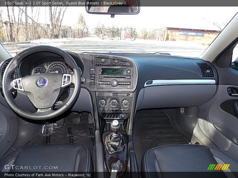 Fusion Blue Metallic / Black/Gray 2007 Saab 9-3 2.0T Sport Sedan