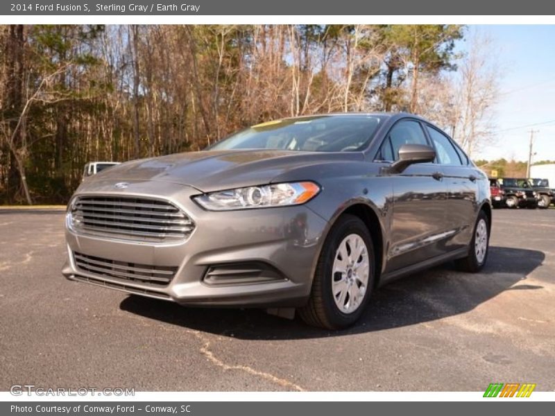 Sterling Gray / Earth Gray 2014 Ford Fusion S