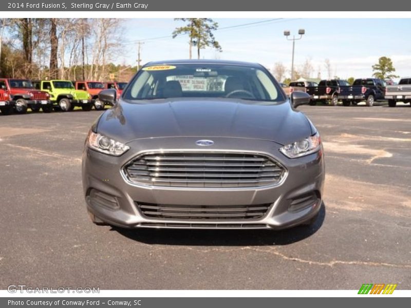 Sterling Gray / Earth Gray 2014 Ford Fusion S