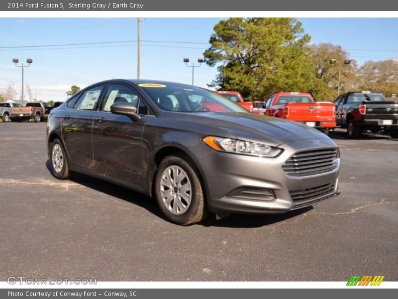 Sterling Gray / Earth Gray 2014 Ford Fusion S