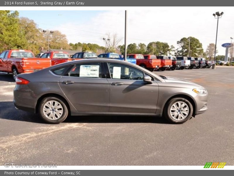 Sterling Gray / Earth Gray 2014 Ford Fusion S