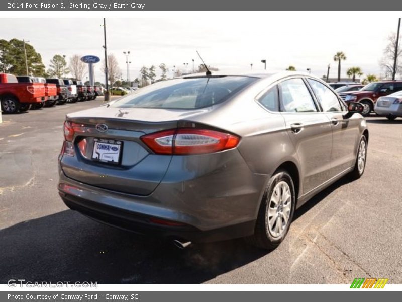 Sterling Gray / Earth Gray 2014 Ford Fusion S