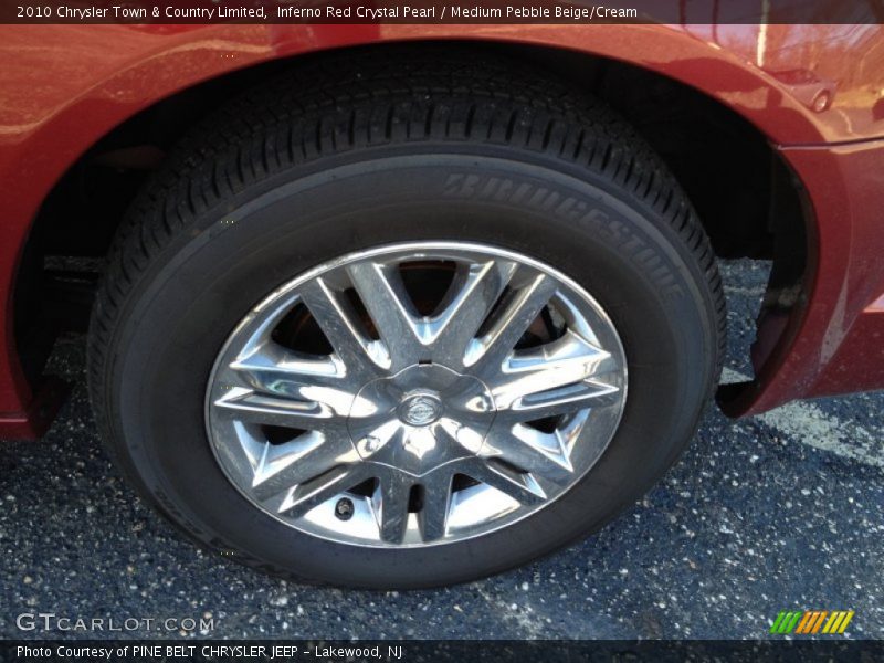 Inferno Red Crystal Pearl / Medium Pebble Beige/Cream 2010 Chrysler Town & Country Limited