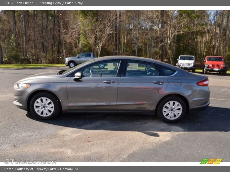 Sterling Gray / Earth Gray 2014 Ford Fusion S