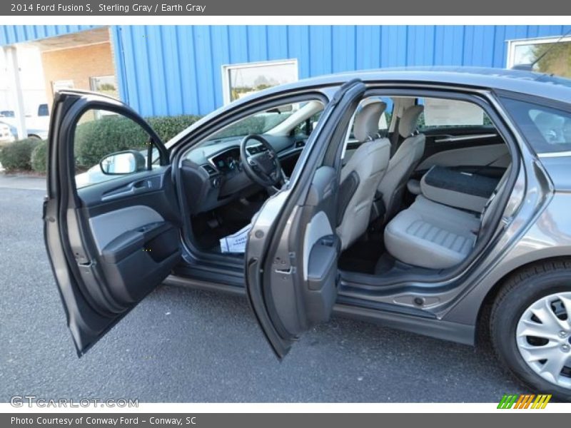 Sterling Gray / Earth Gray 2014 Ford Fusion S