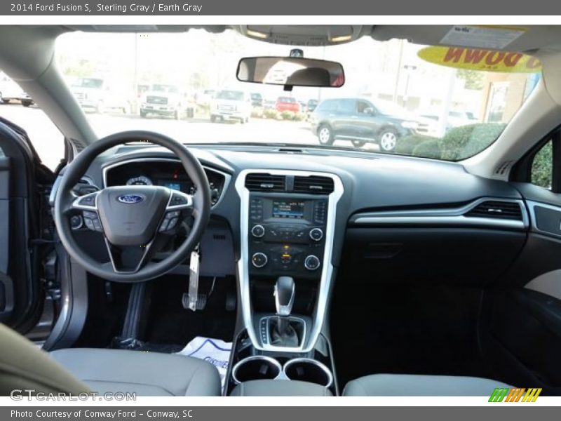 Sterling Gray / Earth Gray 2014 Ford Fusion S