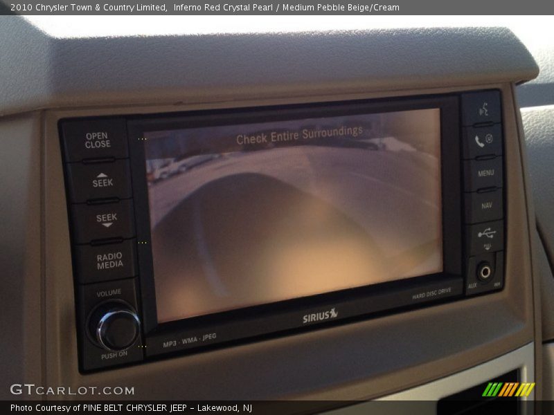 Inferno Red Crystal Pearl / Medium Pebble Beige/Cream 2010 Chrysler Town & Country Limited