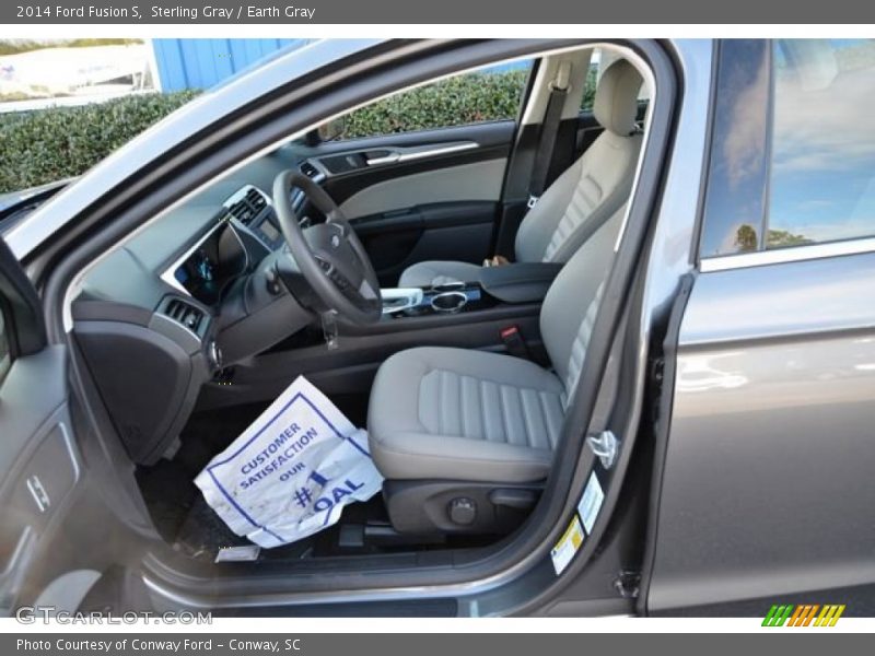 Sterling Gray / Earth Gray 2014 Ford Fusion S
