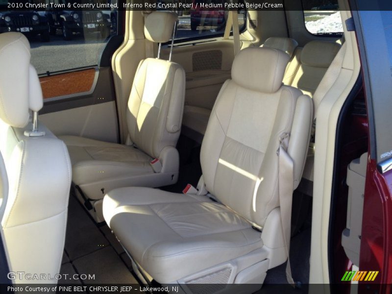Inferno Red Crystal Pearl / Medium Pebble Beige/Cream 2010 Chrysler Town & Country Limited
