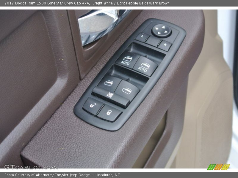 Bright White / Light Pebble Beige/Bark Brown 2012 Dodge Ram 1500 Lone Star Crew Cab 4x4
