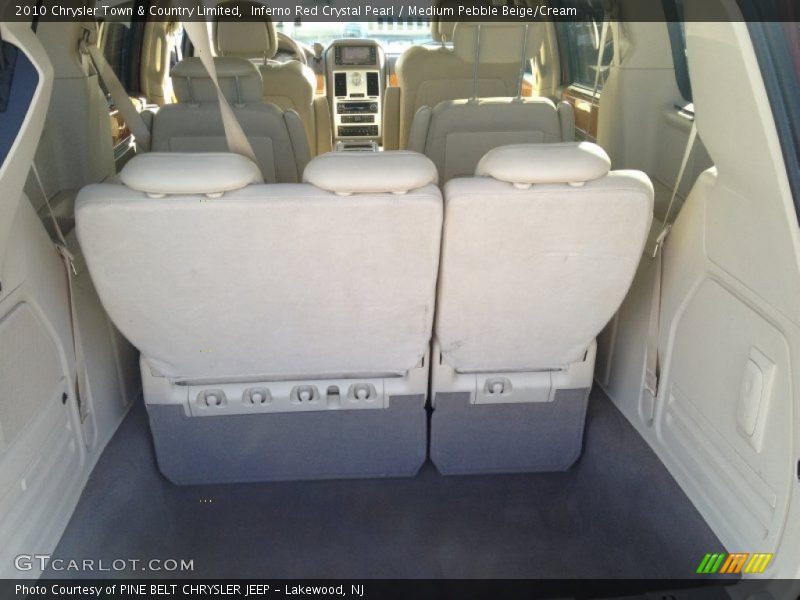 Inferno Red Crystal Pearl / Medium Pebble Beige/Cream 2010 Chrysler Town & Country Limited