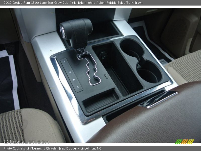 Bright White / Light Pebble Beige/Bark Brown 2012 Dodge Ram 1500 Lone Star Crew Cab 4x4