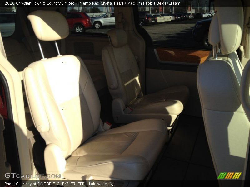 Inferno Red Crystal Pearl / Medium Pebble Beige/Cream 2010 Chrysler Town & Country Limited