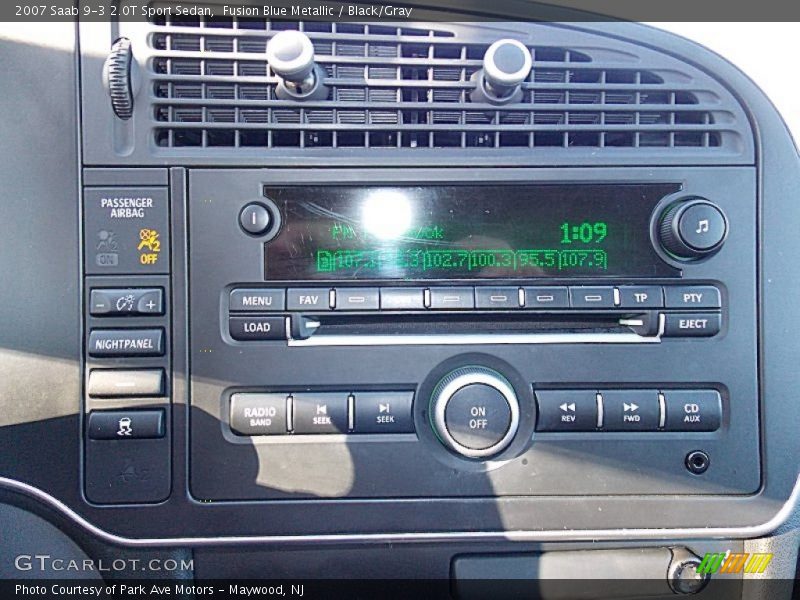 Fusion Blue Metallic / Black/Gray 2007 Saab 9-3 2.0T Sport Sedan