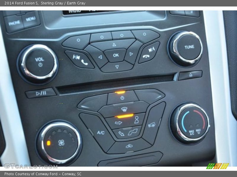 Sterling Gray / Earth Gray 2014 Ford Fusion S