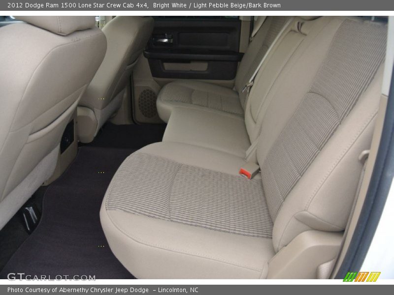 Bright White / Light Pebble Beige/Bark Brown 2012 Dodge Ram 1500 Lone Star Crew Cab 4x4